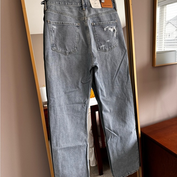 NWT Eva Denim. High-rise, wide-leg designed for a relaxed, baggy 100% cotton. - Picture 4 of 7